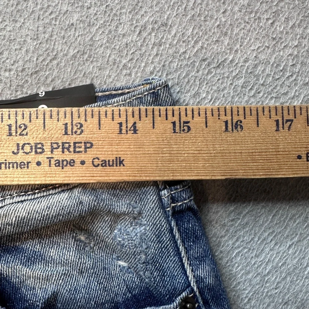 Fashion Nova Jeans Womens 9 Blue When You Need Em Straight Dad Distressed Frayed
